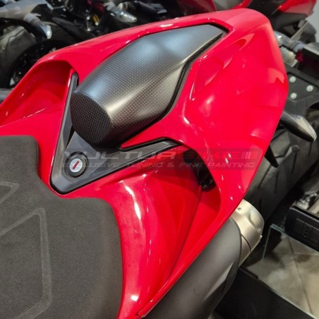 Carbon fiber seat pad - Ducati Panigale and Streetfighter V2 / V2S