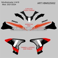 Komplettes Design-Grafikset Pikes Peak 2025 für Ducati Multistrada V4 2021 / 2026