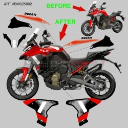 Komplettes Design-Grafikset Pikes Peak 2025 für Ducati Multistrada V4 2021 / 2026