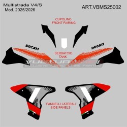 Set grafica completa design Pikes Peak 2025 per Ducati Multistrada V4 2021 / 2026