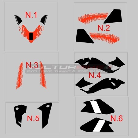 Ensemble de décalcomanies décoratives pour Ducati Streetfighter design V4 Corse 2026