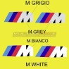 Pair of complementary tank stickers - BMW S1000XR / M1000XR