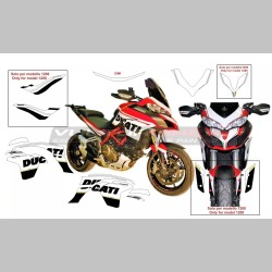 Stickers 90th anniversary design - Ducati Multistrada 950/1200 DVT