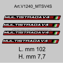 4 adhesivos universales de resina 3D - Ducati Multistrada V4S