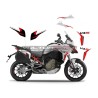 Juego de calcomanías - Ducati Multistrada V4 iceberg blanco