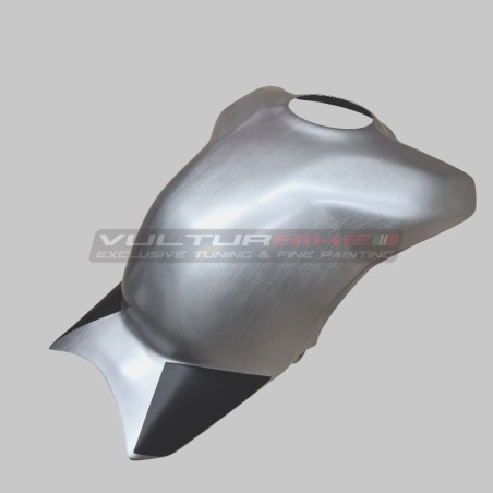 Coperchio serbatoio carbonio effetto alluminio spazzolato - Ducati Panigale V4 streetfighter V4