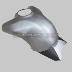 Cubierta de tanque de carbono efecto aluminio cepillado - Ducati Panigale V4 streetfighter V4