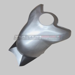 Cubierta de tanque de carbono efecto aluminio cepillado - Ducati Panigale V4 streetfighter V4
