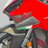 Décalcomanies décoratives en résine 3D - drapeau italien pour Ducati ailerons Panigale V4R