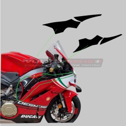 Autocollants noirs pour le haut de la carénages - Ducati Panigale V4 / V4S / V4R