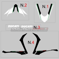 Italy tricolor decorative decals set for Ducati Panigale V4 / V4S