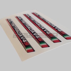 4 universal 3D resin decals - Ducati Multistrada V4S