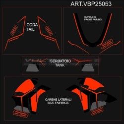 Lamborghini style decals set for Ducati Panigale V4 / V4S