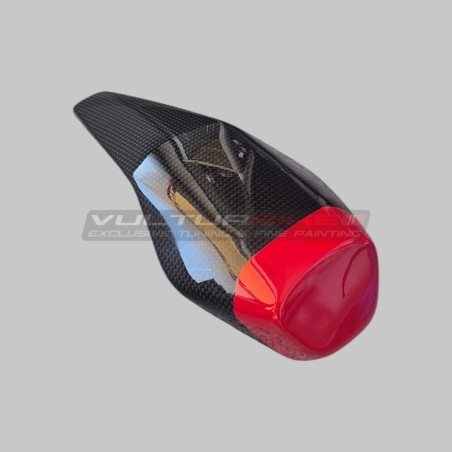 Tampone sella in carbonio linea personalizzata - Ducati Panigale e Streetfighter V2 / V2S