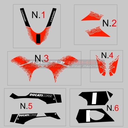 Aufkleberset für Ducati Panigale V4 Design Desmosedici GP
