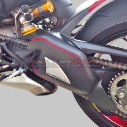 Custom carbon swingarm protection - Ducati Streetfighter V4 / V4S