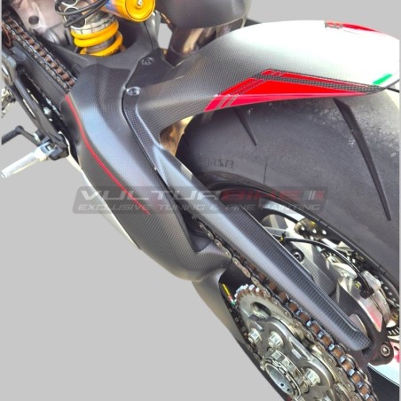 Protezione forcellone in carbonio personalizzata - Ducati Streetfighter V4 / V4S