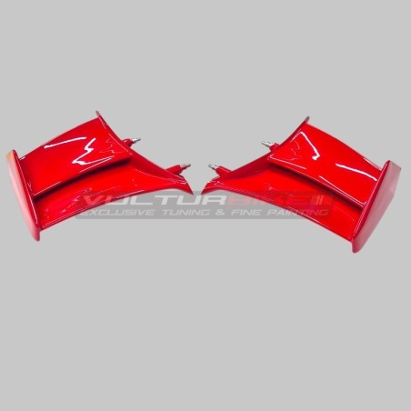 Set de aletas de fibra plástica para Ducati Panigale V4 / V4S 2025 / 2026 (Nueva versión V4R 2026)