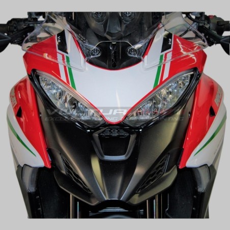 Complete stickers' kit tricolor custom design - Ducati Multistrada V4