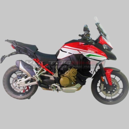 Komplette Kit Aufkleber tricolor Design - Ducati Multistrada V4