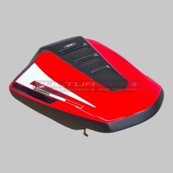 Evolution single-seater cover in colored carbon for Ducati Multistrada V4 / V4S from 2021 to 2026