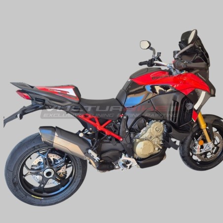 Coperchio monoposto evolution in carbonio colorato per Ducati Multistrada V4 / V4S dal 2021 al 2026
