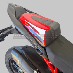 Evolution single-seater cover in colored carbon for Ducati Multistrada V4 / V4S from 2021 to 2026