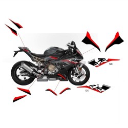 Kit autocollant complet rouge noir - BMW S1000RR 2019 / 2022