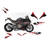 Complete sticker kit red black - BMW S1000RR 2019 / 2022