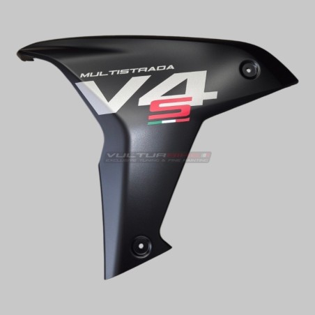Pannelli laterali colorati nero opaco per Ducati Multistrada V4