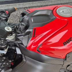 Ensemble de cache-batterie Evolution en fibre de carbone - Ducati Panigale V4