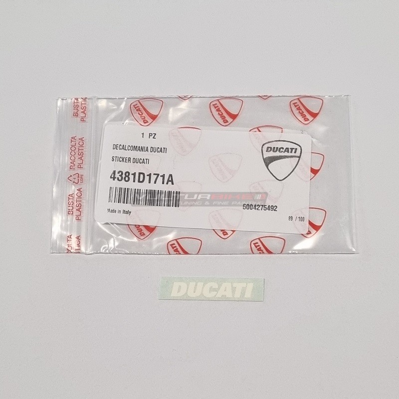 Pegatina blanca original Ducati - Ducati Streetfighter V4 / V4S