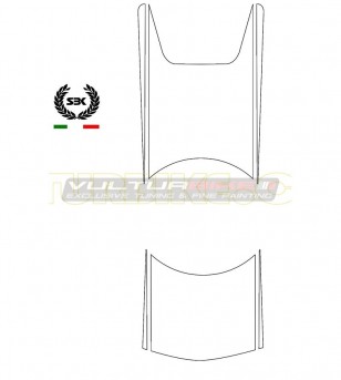 Autocollant tank band - Ducati 848/1098/1198