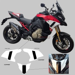 Decorative stickers for side panels and front fairing - Ducati Multistrada V4 Pikes Peak 2025 / 2026