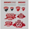 Originalaufkleber-Set Ducati 100% ducatista