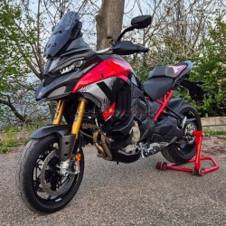 Adesivi decorativi con numero 1 nero per pannelli laterali e cupolino frontale - Ducati Multistrada V4 Pikes Peak 2025 / 2026