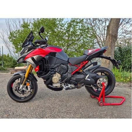Adesivi decorativi con numero 1 nero per pannelli laterali e cupolino frontale - Ducati Multistrada V4 Pikes Peak 2025 / 2026
