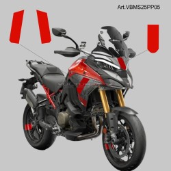 Numéros adhésifs pour les panneaux latéraux et les bulle avant - Ducati Multistrada V4 Pikes Peak