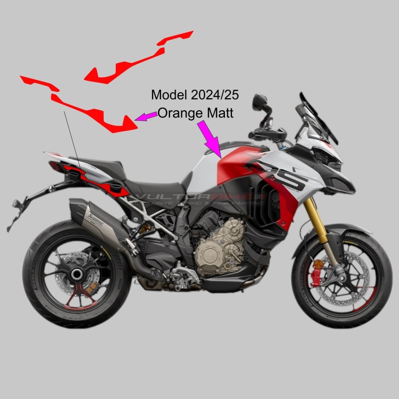 Decorative Saddle Pad Stickers Ducati Multistrada V4 RS