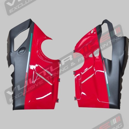 Reducción personalizada de carbonocarenados para escape Akrapovic - Ducati Panigale V4 2018 / 2024