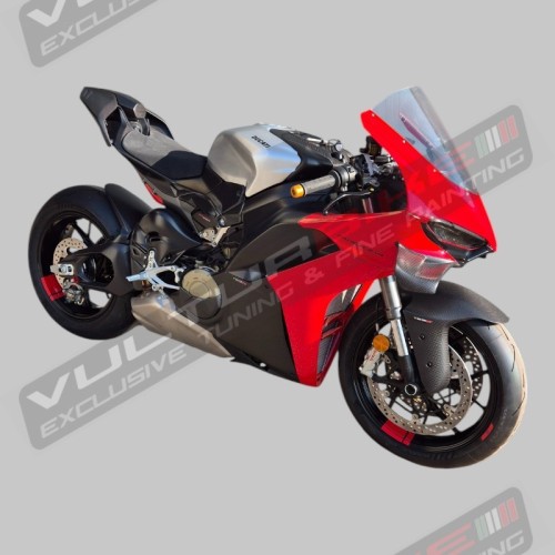Salpicadero delantero de fibra de carbono para Ducati Panigale V4