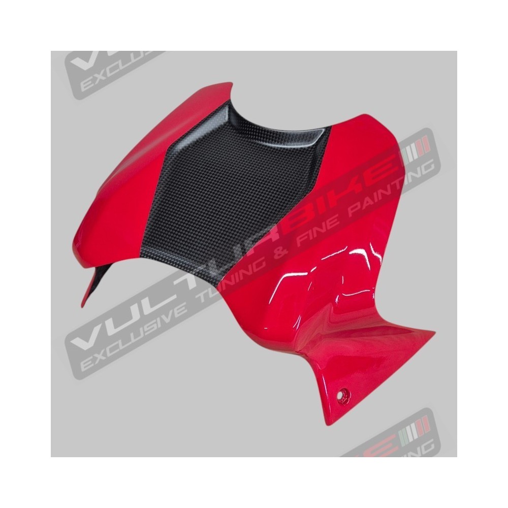 Custom carbon tank front cover - Ducati Panigale and Streetfighter V2 / V2S