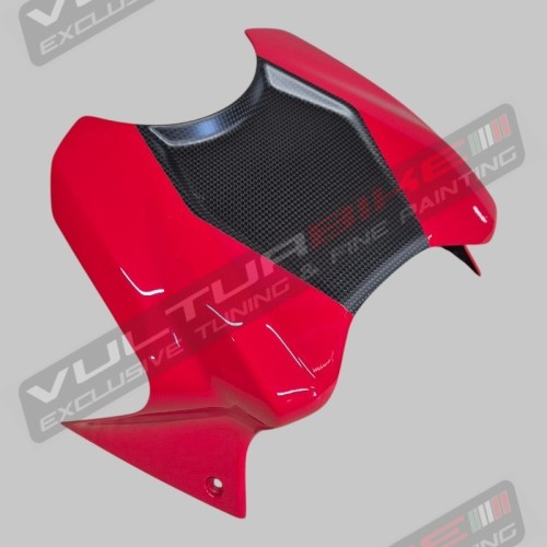 Custom carbon tank front cover - Ducati Panigale and Streetfighter V2 / V2S