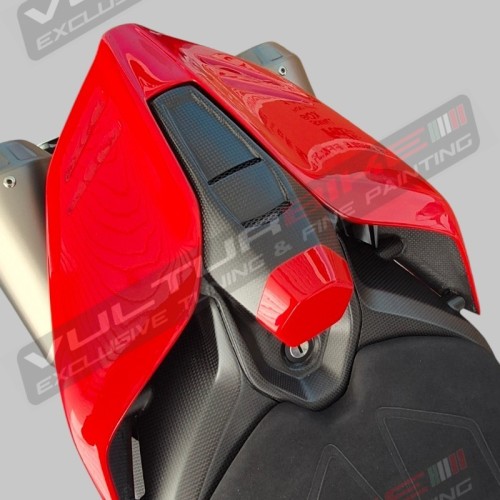 Almohadilla central de carbono de línea personalizada para Ducati Panigale y Streetfighter V4 / V4S