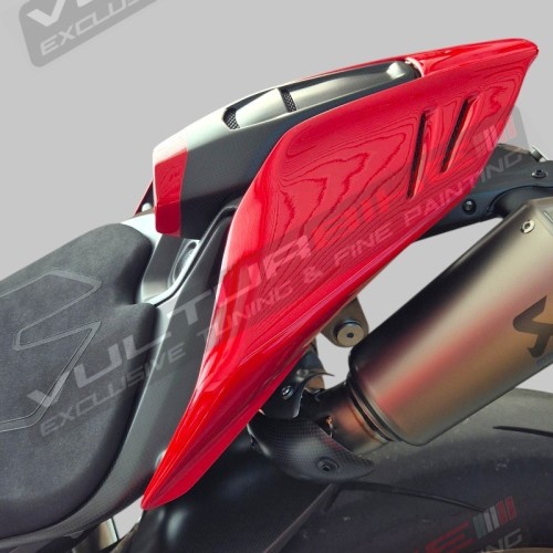 Composite tail in red painted - Ducati Panigale V4 / Streetfighter V4
