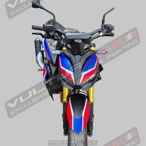 Komplettes Aufkleberset für den Honda Hornet – Windschutzscheibe, Heck, Seitenteile und vorderer Kotflügel