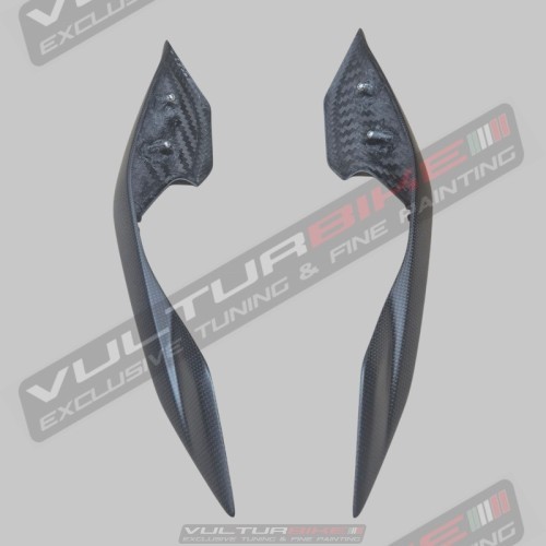 Paneles laterales de fibra de carbono para la parte trasera Ducati Multistrada V4 RS