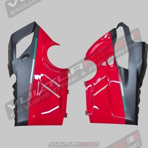 Reducción personalizada de carbonocarenados para escape Akrapovic - Ducati Panigale V4 2018 / 2024
