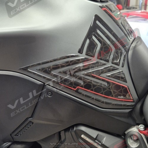 Set di protezioni serbatoio resinate 3D - Ducati Multistrada V4
