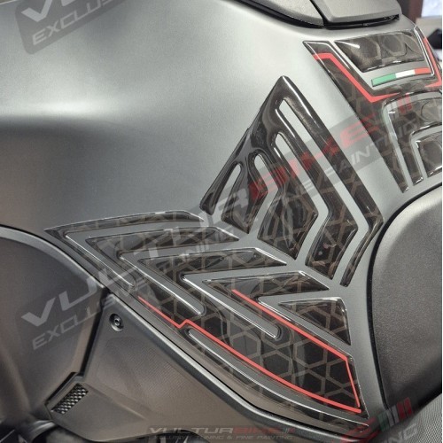 Ensemble de protection de réservoir en résine 3D - Ducati Multistrada V4